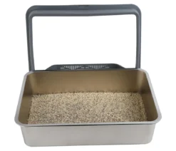 Dehner Lieblinge Edelstahl-Katzentoilette Nova, ca. B60,8/H29,3/T40,8 cm