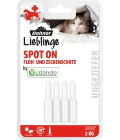 Dehner Lieblinge Floh- und Zeckenschutz Spot On für Kitten, 4 x 0,6 ml