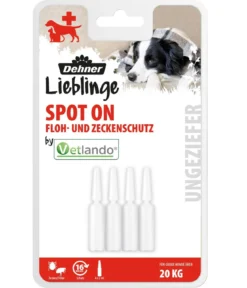 Dehner Lieblinge Floh- und Zeckenschutz Spot On für große Hunde, 4 x 2 ml