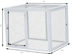 Dehner Lieblinge Freilauf Florenz, weiß, ca. B102/H80/T74 cm