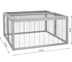 Dehner Lieblinge Freilaufgehege Rolf, ca. B116/H58/T116 cm
