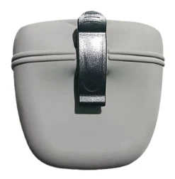 Dehner Lieblinge Futtertasche Silikon, grau, ca. B12,5/H10,5/T5,5 cm