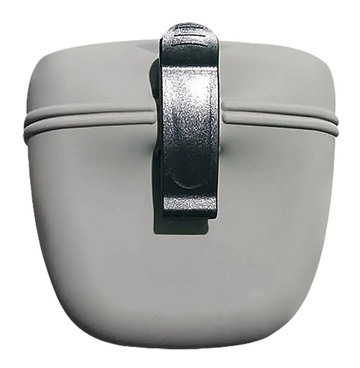 Dehner Lieblinge Futtertasche Silikon, grau, ca. B12,5/H10,5/T5,5 cm