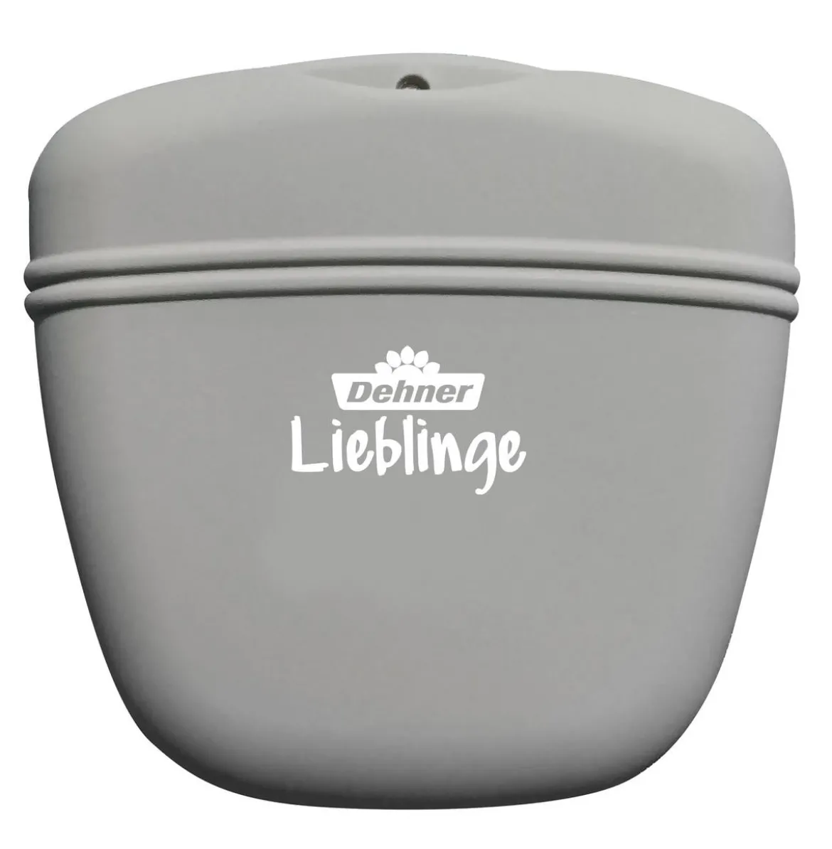 Dehner Lieblinge Futtertasche Silikon, grau, ca. B12,5/H10,5/T5,5 cm