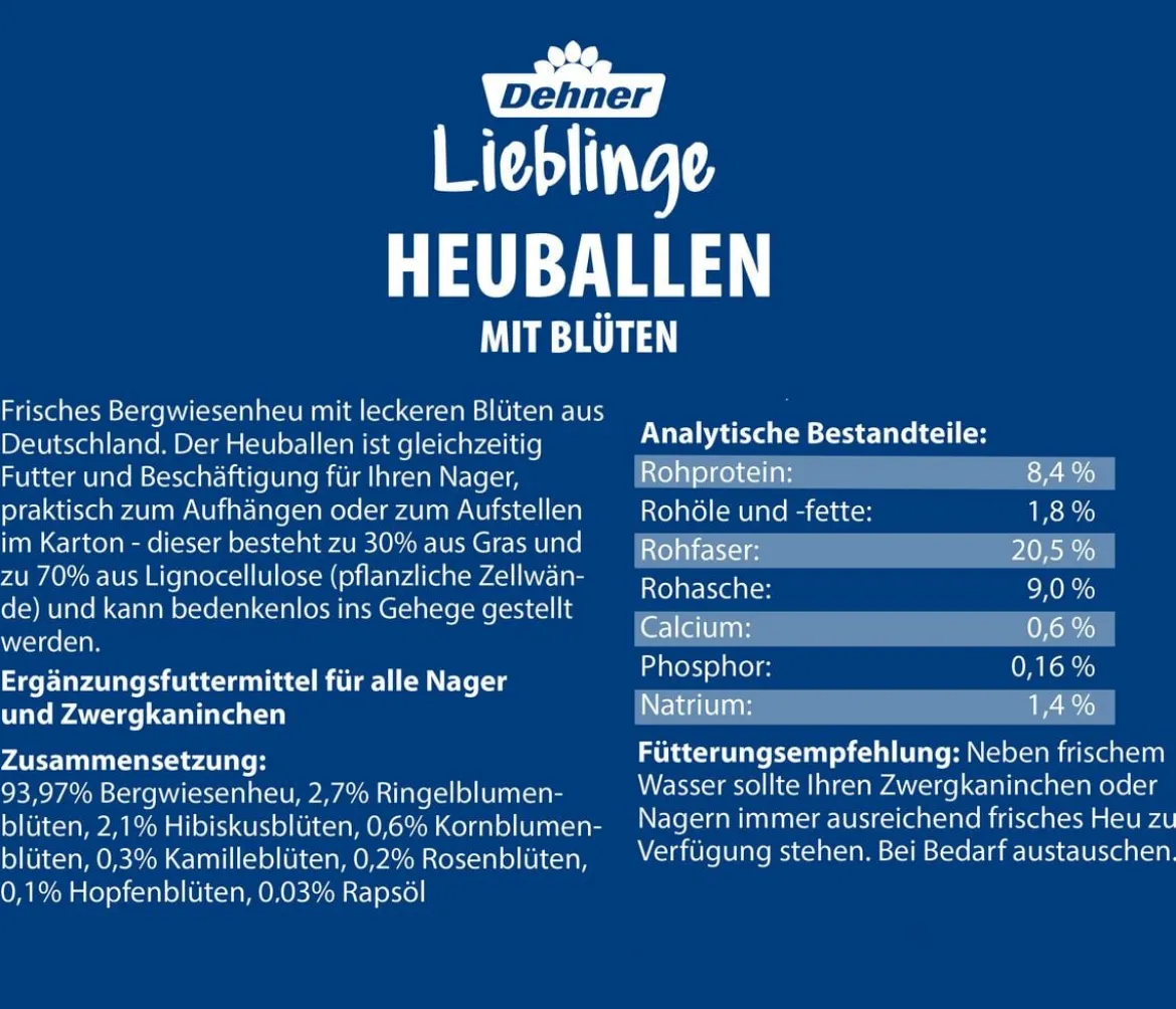 Dehner Lieblinge Heuballen Probierset, 4 x 400 g