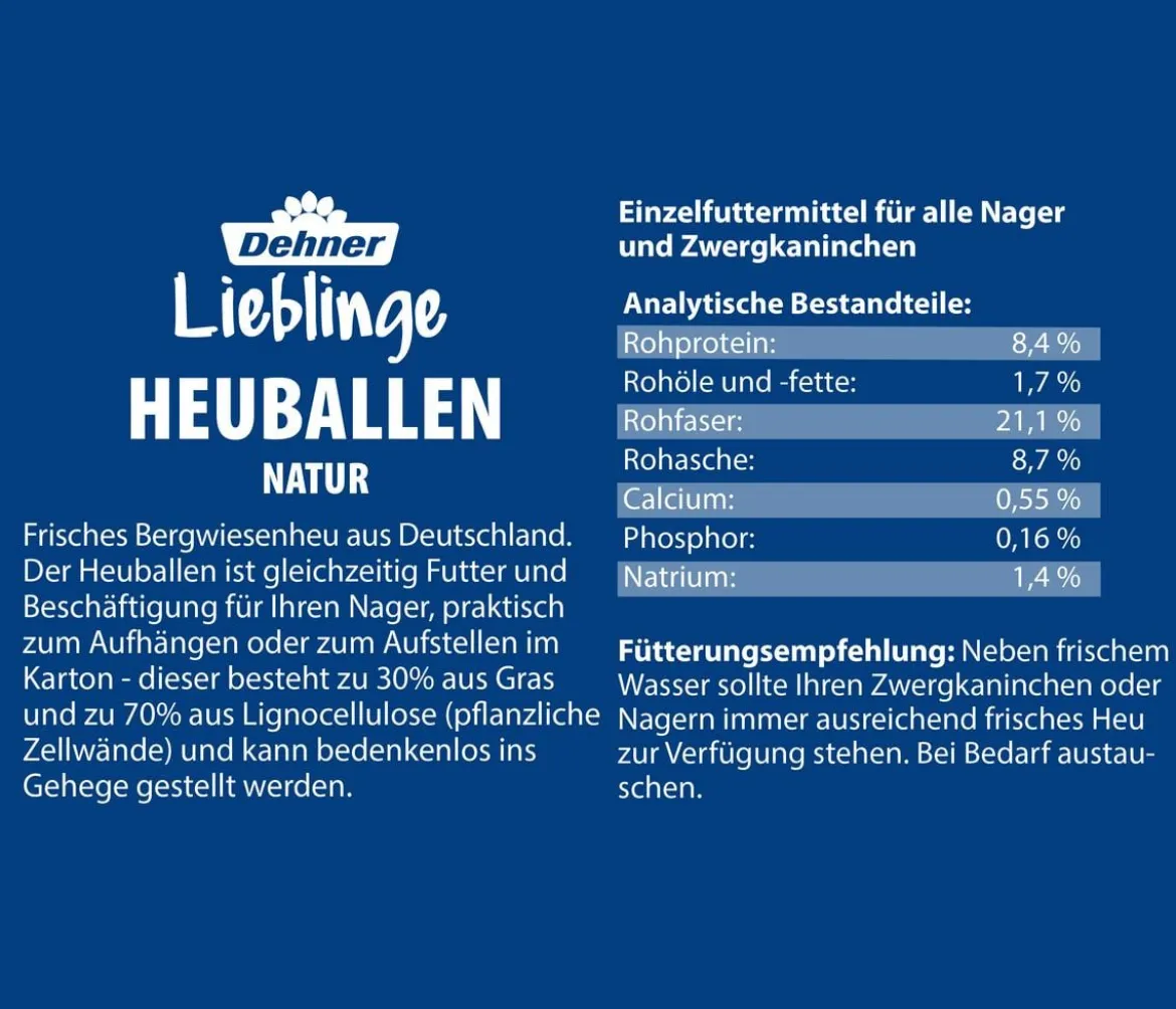 Dehner Lieblinge Heuballen Probierset, 4 x 400 g
