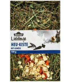 Dehner Lieblinge Heu-Kiste mit Gemüse, 100 g