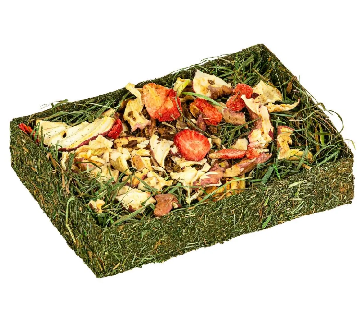 Dehner Lieblinge Heu-Kiste mit Früchten, 100 g