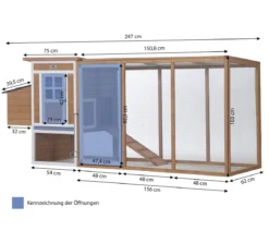 Dehner Lieblinge Hühnerstall Chicken House, ca. B247/H103/T75 cm