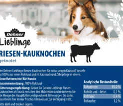 Dehner Lieblinge Hundesnack Riesen-Kauknochen, geknotet, 360 g