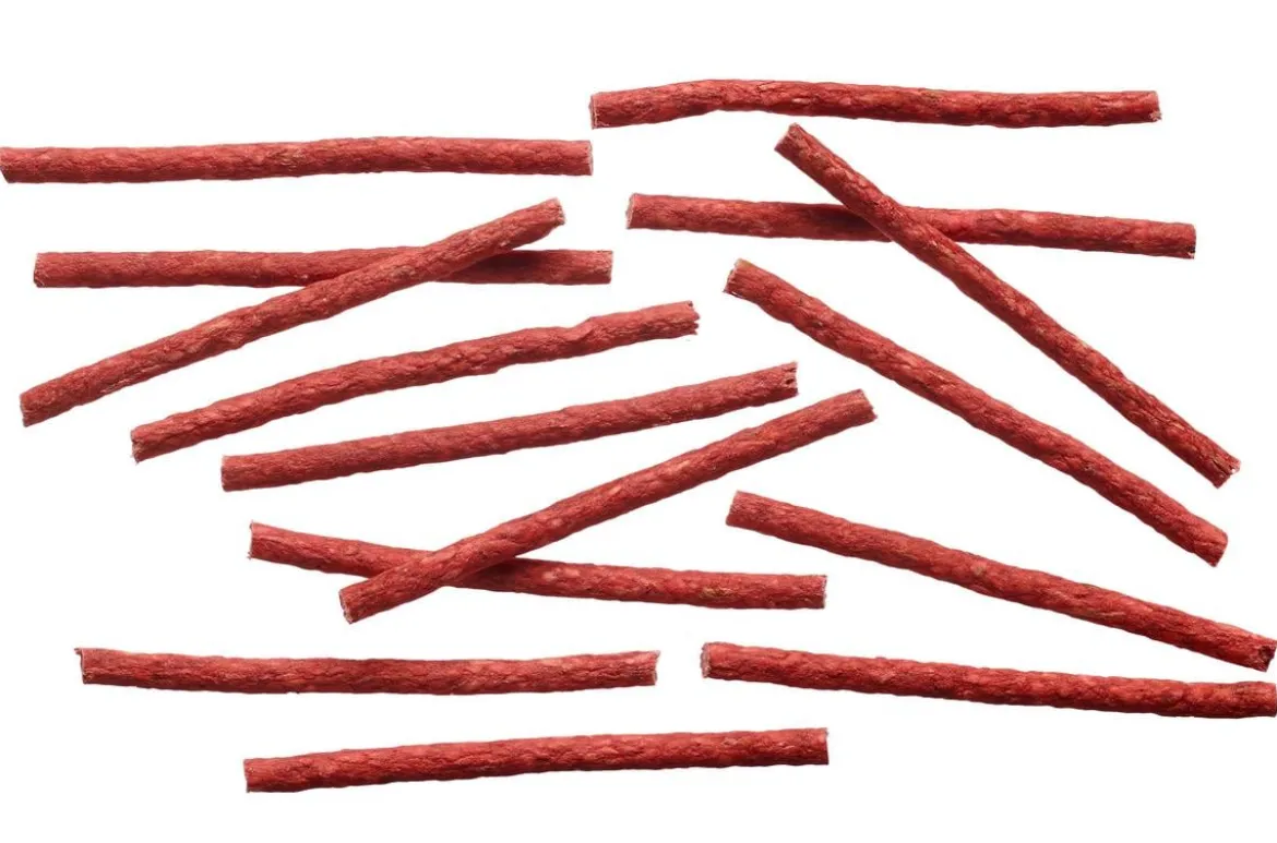 Dehner Lieblinge Hundesnack Granulat-Kaurollen, rot, 50 Stk.