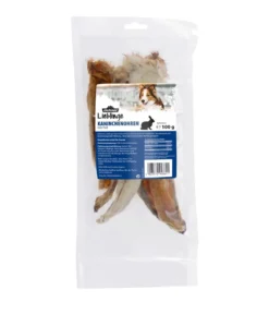 Dehner Lieblinge Hundesnack Kaninchenohren mit Fell