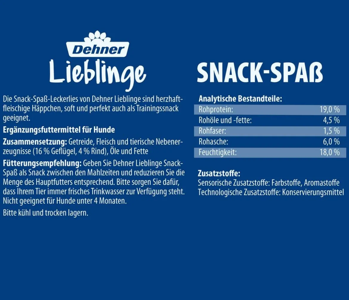 Dehner Lieblinge Hundesnack Snack-Spaß Meat Mix, 150 g