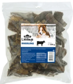 Dehner Lieblinge Hundesnack Rinderlunge, 500 g