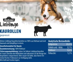 Dehner Lieblinge Hundesnack Kaurollen, gepresst, 100 g