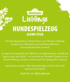 Dehner Lieblinge Hundespielzeug Glowy Stick, ca. B20,2/H6,4 cm