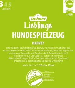 Dehner Lieblinge Hundespielzeug Harvey, ca. B25/H9/T18 cm