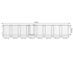 Dehner Lieblinge Hundezaun Bradley, ca. B71-486/H76,4 cm