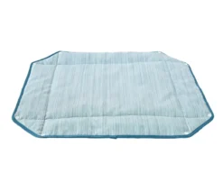 Dehner Lieblinge 2in1-Kühlmatte Serenity, rechteckig, blau, ca. B73,5/H4/T63 cm