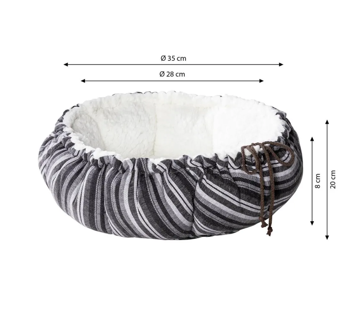 Dehner Lieblinge 2in1 Kuschelbett Alva, rund, ca. Ø35/H20 cm