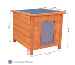 Dehner Lieblinge Kaninchen-Schlafhaus Hopsi, ca. B42/H43/T51 cm