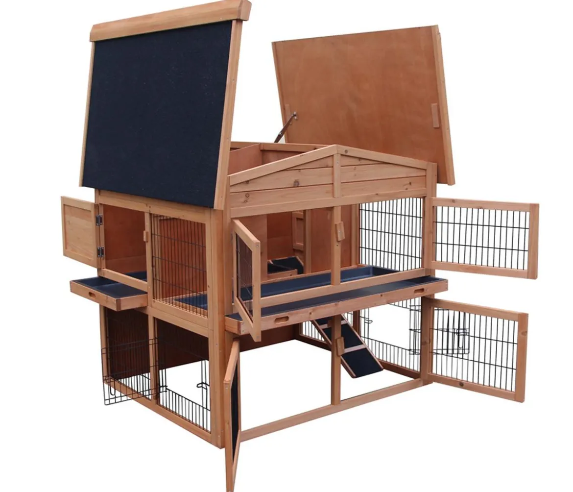 Dehner Lieblinge Kaninchenstall Villa, ca. B115/H112/T97 cm
