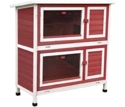 Dehner Lieblinge Kaninchenstall Landhaus, mit Wärmedämmung, ca. B114/H116/T57 cm