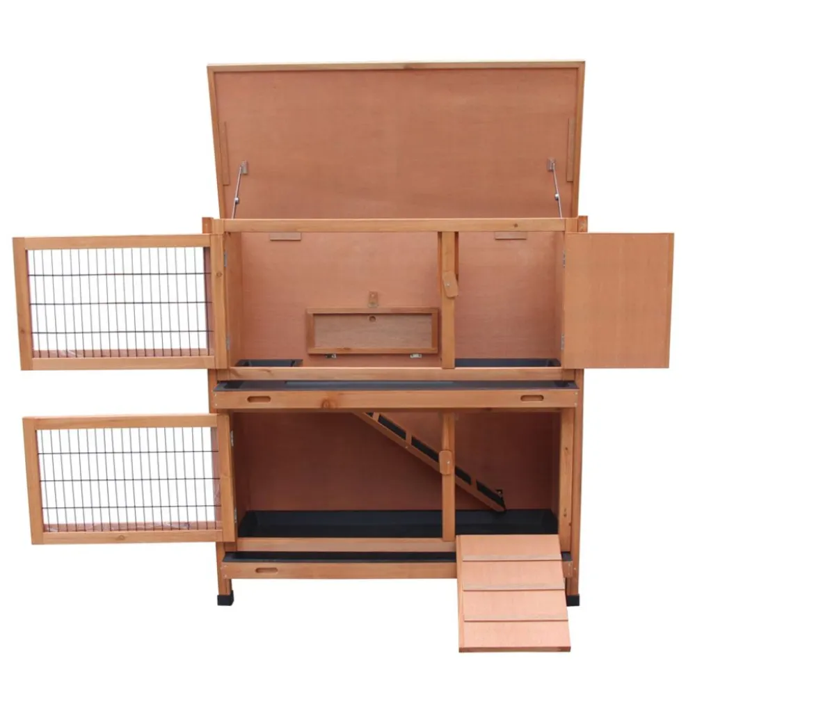 Dehner Lieblinge Kaninchenstall Original mit Wärmedämmung, ca. B114/H116/T57 cm