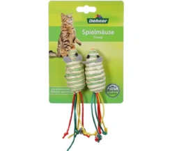 Dehner Lieblinge Katzenspielzeug Spielmäuse Funny, 2er-Set