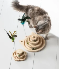 Dehner Lieblinge Katzenspielzeug Filou, ca. Ø16,5/H7,3 cm