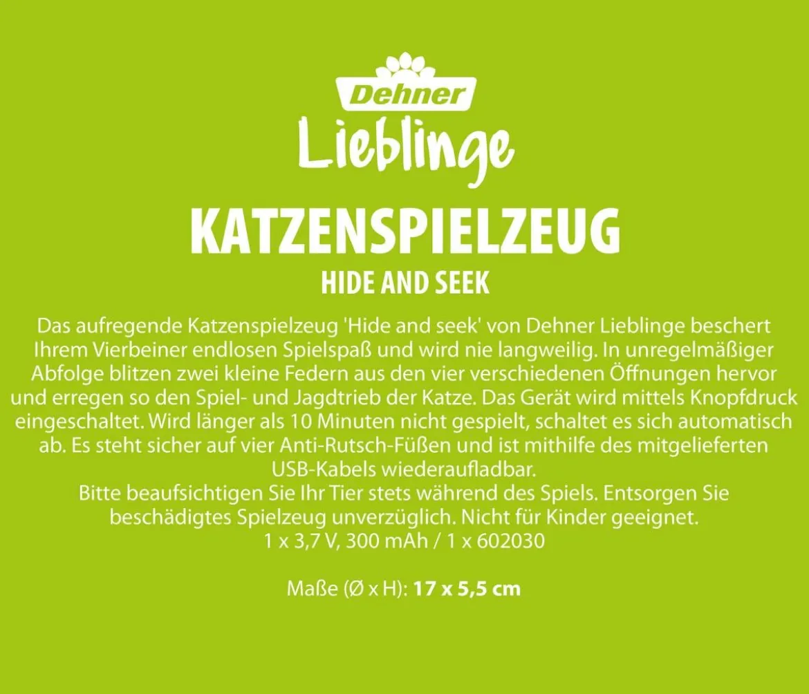Dehner Lieblinge Katzenspielzeug Hide and Seek, ca. Ø17/H5,5 cm