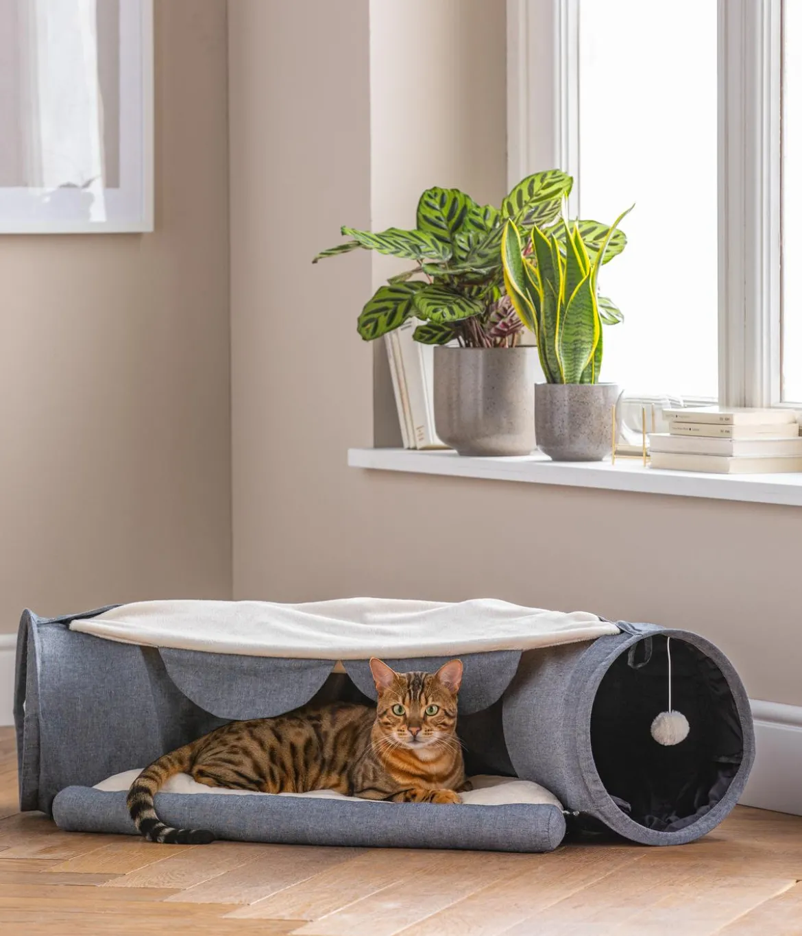 Dehner Lieblinge Katzentunnel Play and rest, ca. B105/H40/T60 cm
