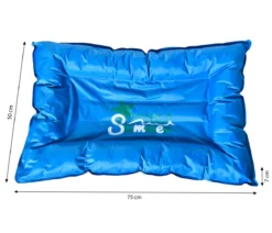 Dehner Lieblinge Kühlmatte Lilo, rechteckig, blau, ca. B75/H7/T50 cm