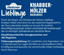 Dehner Lieblinge Knabber-Hölzer Haselnuss, 40 g