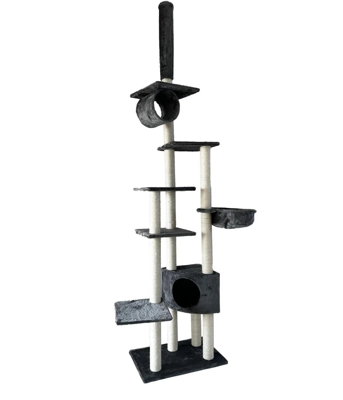Dehner Lieblinge Kratzbaum Alita, grau, ca. B68/H245-270/T44 cm