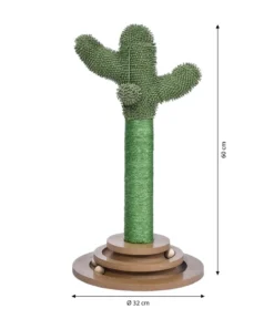 Dehner Lieblinge Kratzbaum Cactus, grün, ca. Ø32/H60 cm
