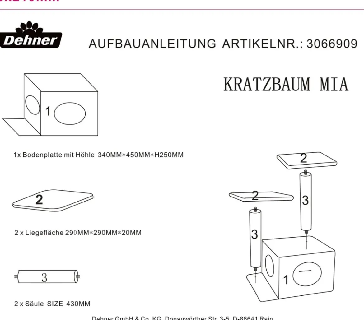 Dehner Lieblinge Kratzbaum Mia