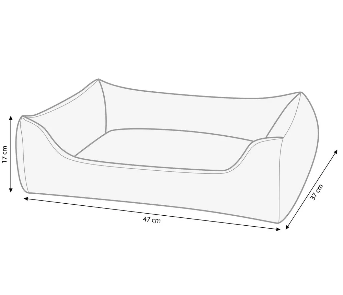 Dehner Lieblinge Kuschelbett Cleo, rechteckig, grau