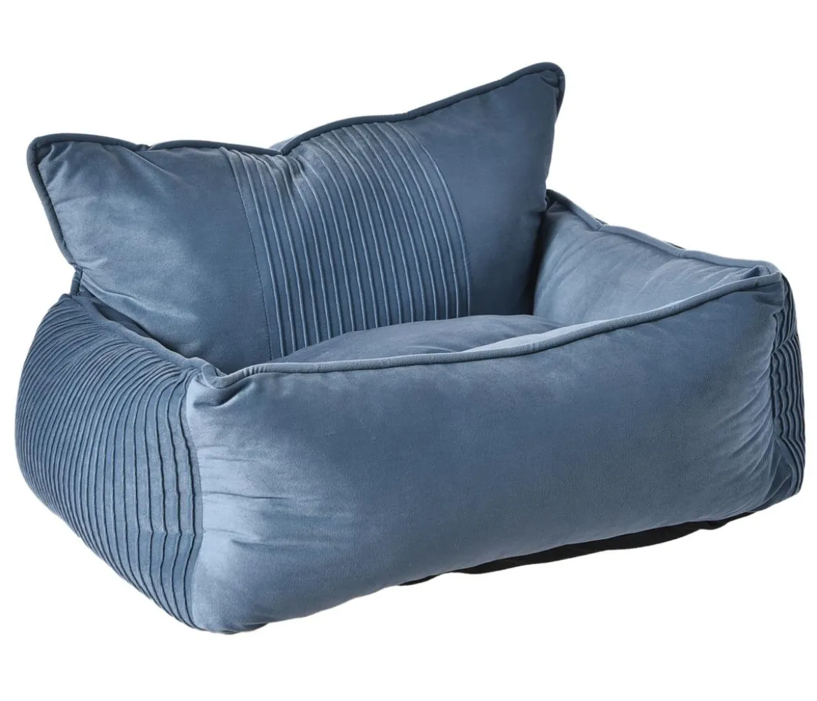 Dehner Lieblinge Kuschelbett Rokoko, rechteckig, petrol
