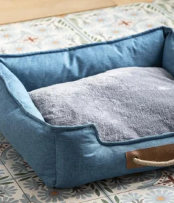 Dehner Lieblinge Kuschelbett Cyrus, rechteckig, blau