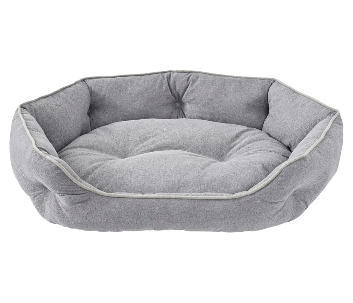 Dehner Lieblinge Kuschelbett Nevada, oval, grau