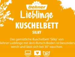 Dehner Lieblinge Kuschelbett Silky, rund