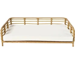 Dehner Lieblinge Kuschelbett Elton, rechteckig, weiß, ca. B74/H20/T49 cm