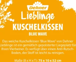 Dehner Lieblinge Kuschelkissen Blue Wave, blau