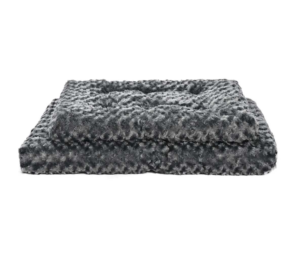 Dehner Lieblinge Kuschelkissen Finley, rechteckig, grau