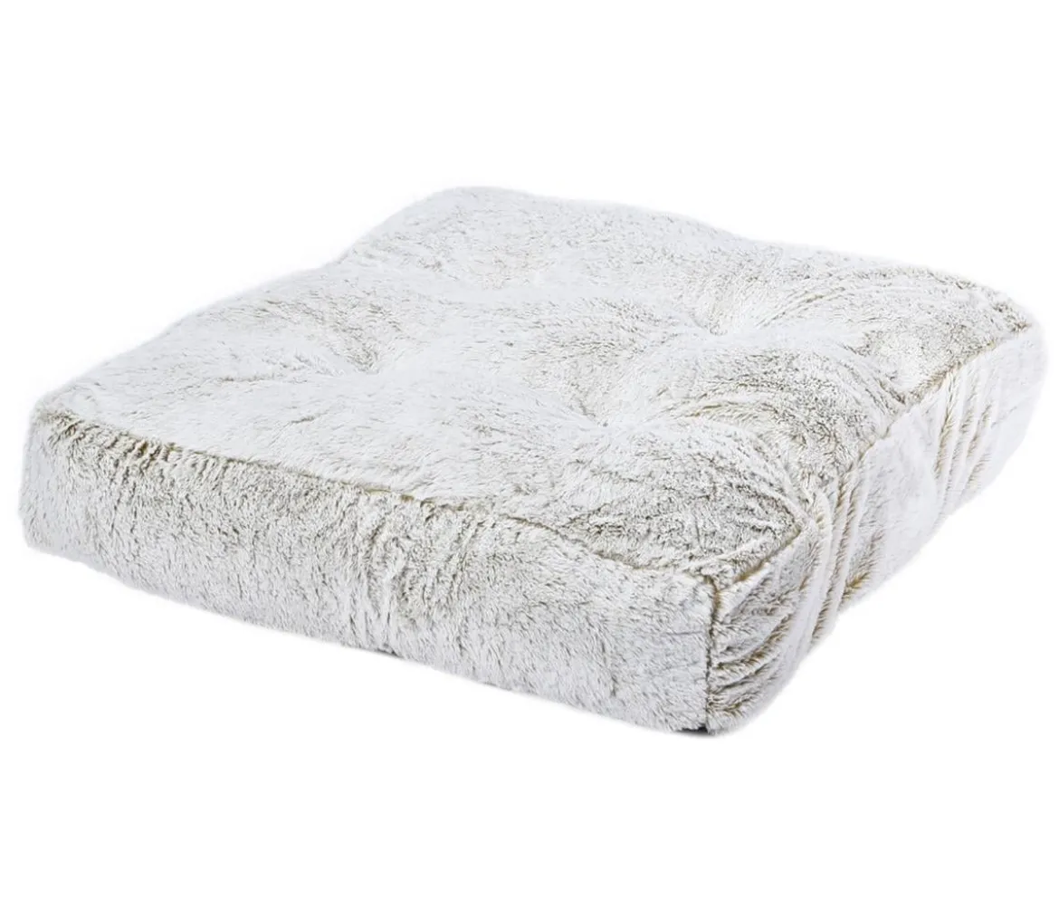 Dehner Lieblinge Kuschelkissen Chichi, rechteckig, weiß, ca. B90/H20/T90 cm