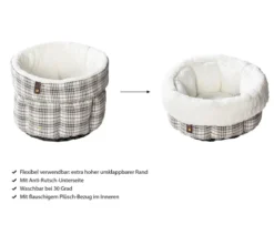 Dehner Lieblinge Kuschelnest Hilma, rund, ca. Ø43/H26-32 cm