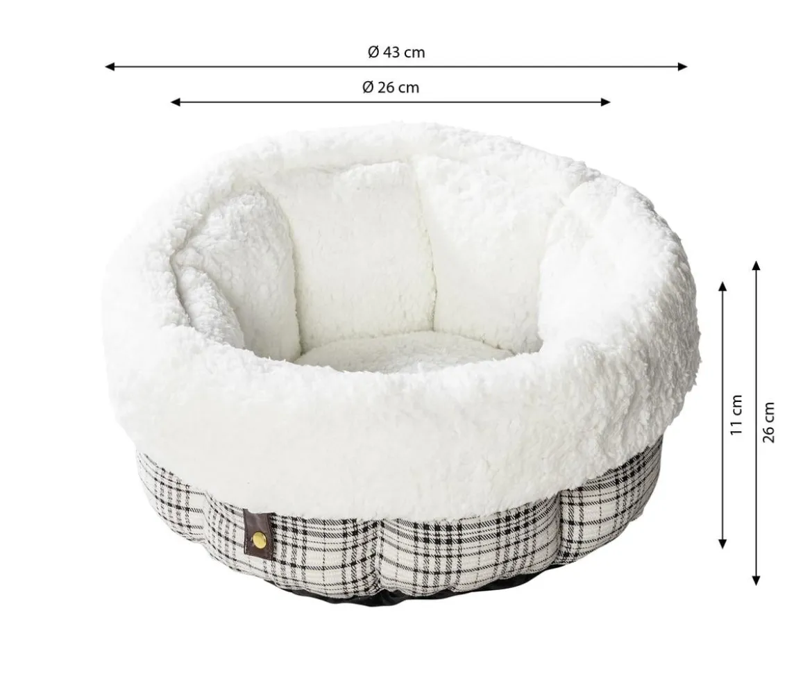 Dehner Lieblinge Kuschelnest Hilma, rund, ca. Ø43/H26-32 cm
