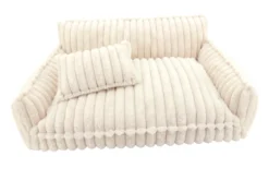 Dehner Lieblinge Kuschelsofa Arctica, rechteckig, beige, ca. B100/H40/T67 cm