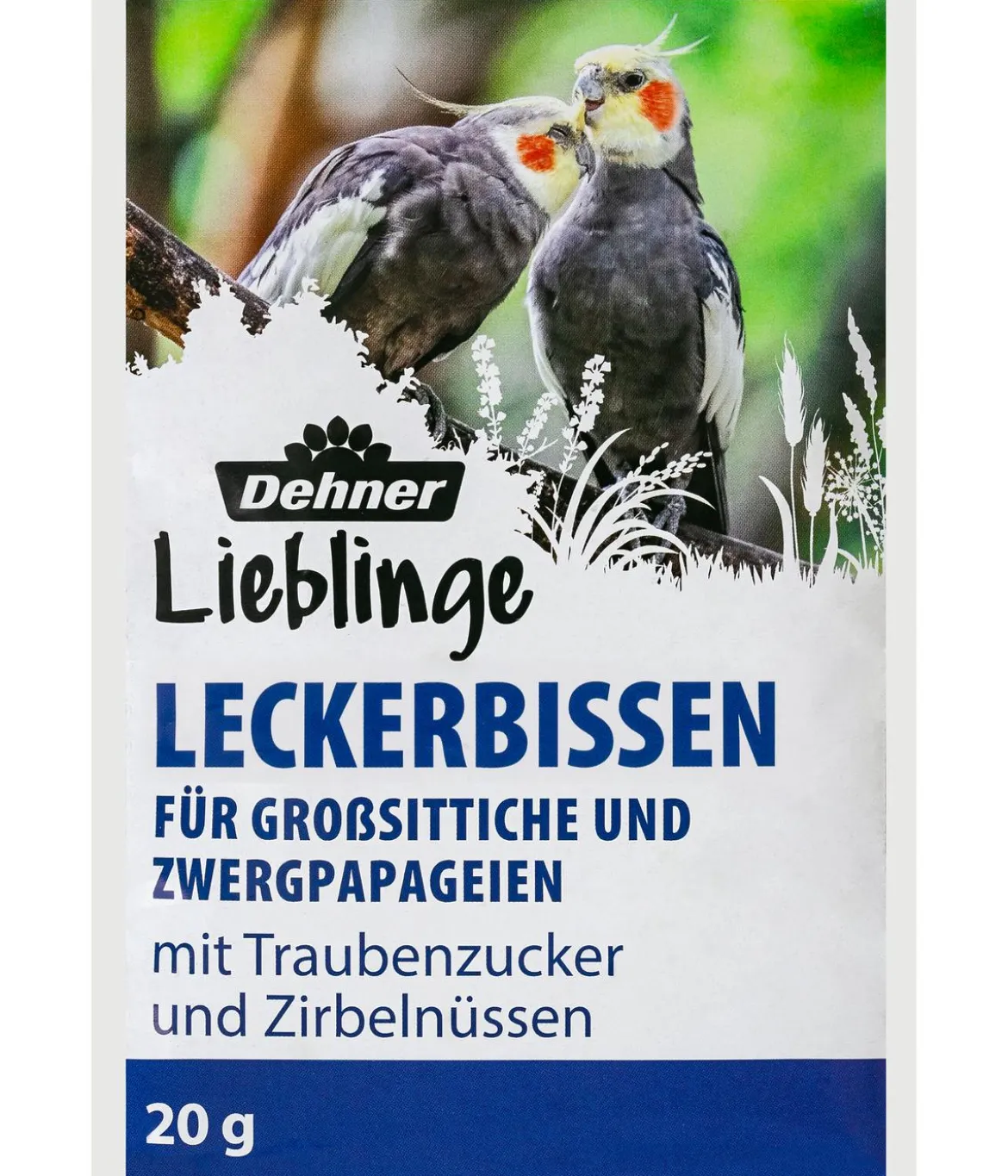 Dehner Lieblinge Leckerbissen für Großsittiche und Zwergpapageien, 20 g